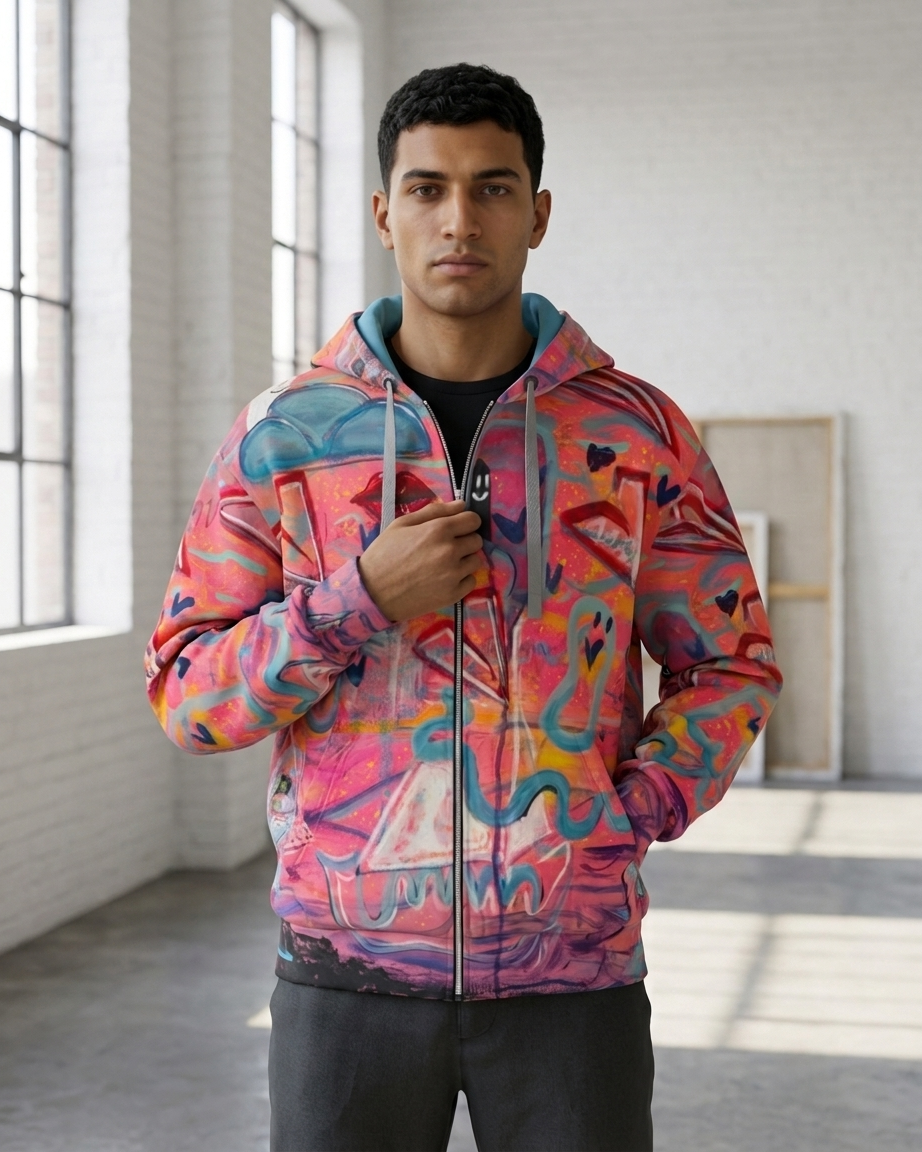 Amour Sature Global Zip Hoodie