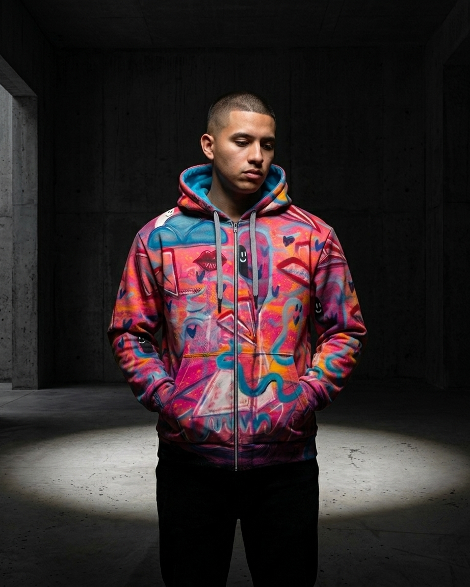 Amour Sature Global Zip Hoodie