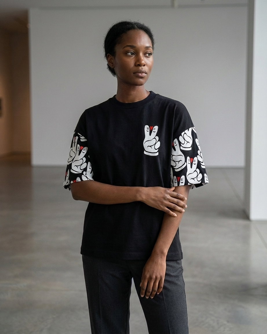 Peace And Love Obsidian Tee