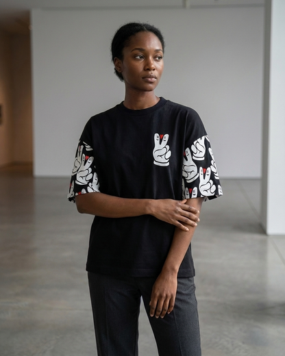 Peace And Love Obsidian Tee
