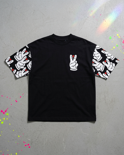 Peace And Love Obsidian Tee