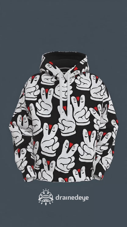 Peace And Love Global Hoodie