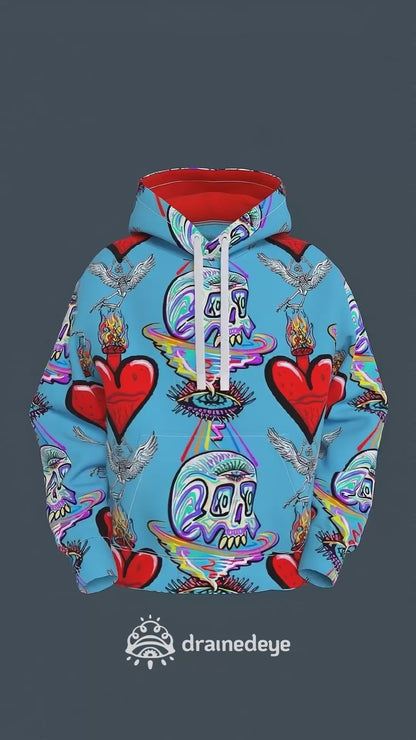 Cerulean Devotion Global Hoodie