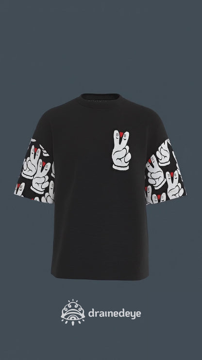 Peace And Love Obsidian Tee
