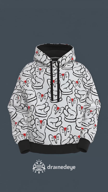 Peace And Love Foam Global Hoodie | Limited Edition of 50