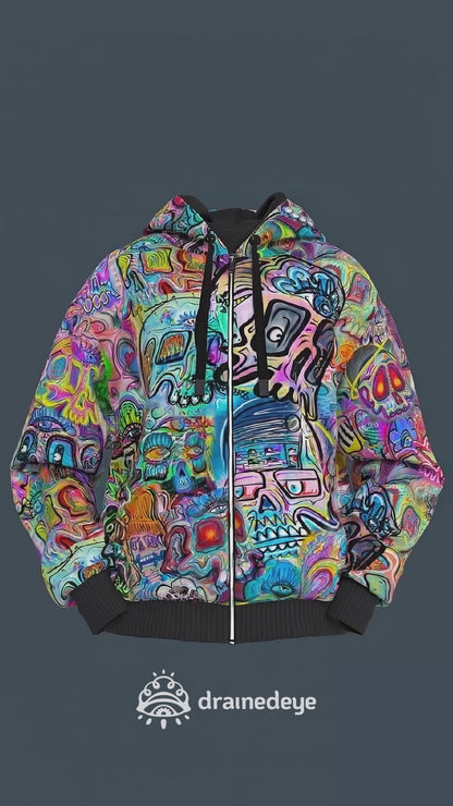Skull Gravity Global Zip Hoodie
