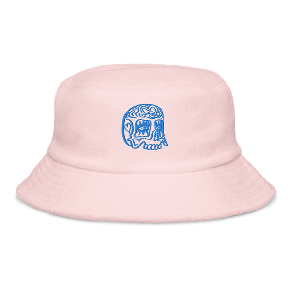 DrainedEye Embroidered Unstructured terry cloth bucket hat