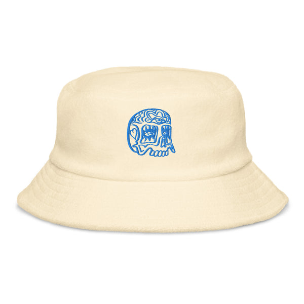 DrainedEye Embroidered Unstructured terry cloth bucket hat