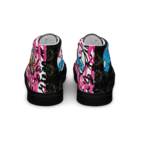‘GRATITUDE’ Featuring Sabet Women’s high top canvas shoes