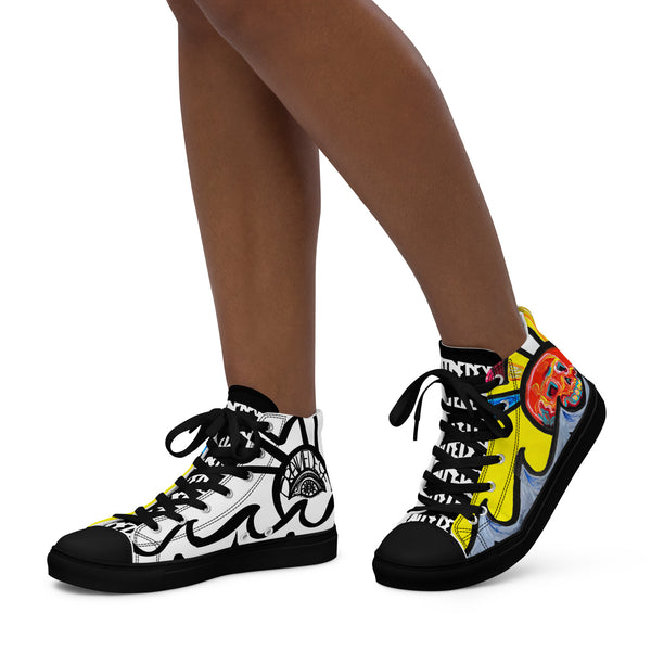 DrainedEye's Endless Summer Women’s High Top Canvas Shoes