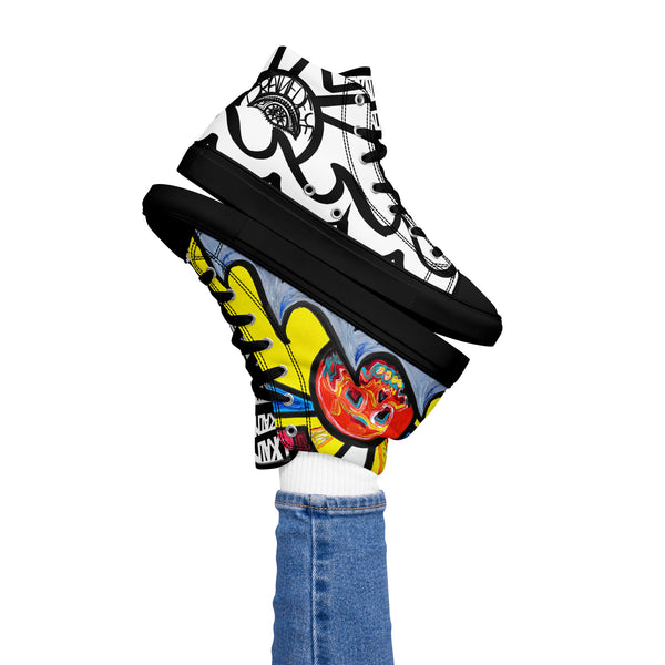 DrainedEye's Endless Summer Women’s High Top Canvas Shoes