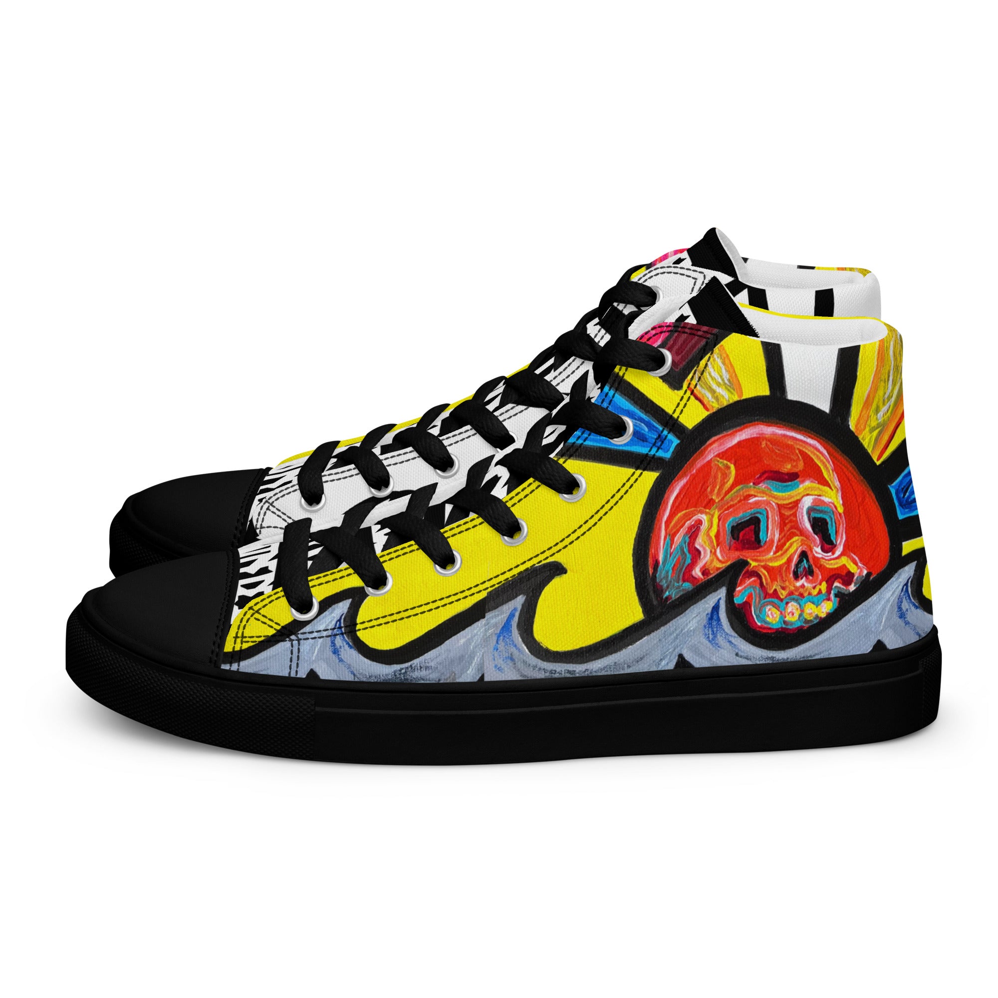 DrainedEye's Endless Summer Women’s High Top Canvas Shoes