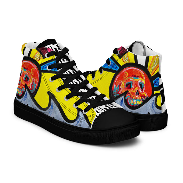 DrainedEye's Endless Summer Women’s High Top Canvas Shoes