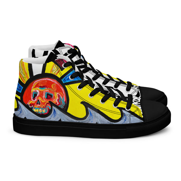 DrainedEye's Endless Summer Women’s High Top Canvas Shoes