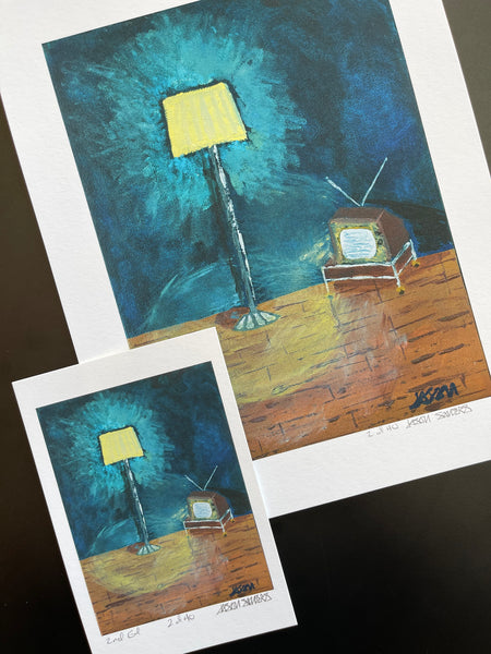 'LAMP AND TELEVISION' Limited Edition Fine Art Giclee Print