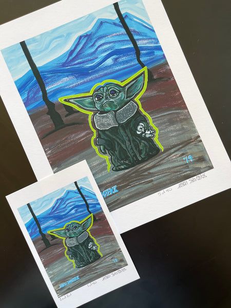 'BABY YODA 1' Limited Edition Fine Art Giclee Print