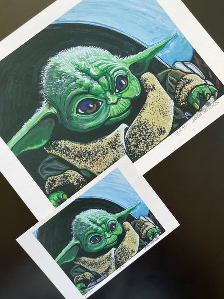 'BABY YODA 2' Limited Edition Fine Art Giclee Print