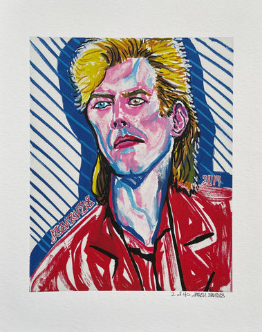 'DAVID BOWIE IN BERLIN' Limited Edition Fine Art Giclee Print