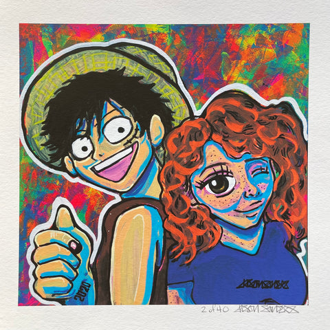'LUFFY AND LILY' Limited Edition Fine Art Giclee Print
