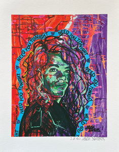 'NEED YOU TONIGHT' Limited Edition Fine Art Giclee Print Featuring Michael Hutchence of INXS