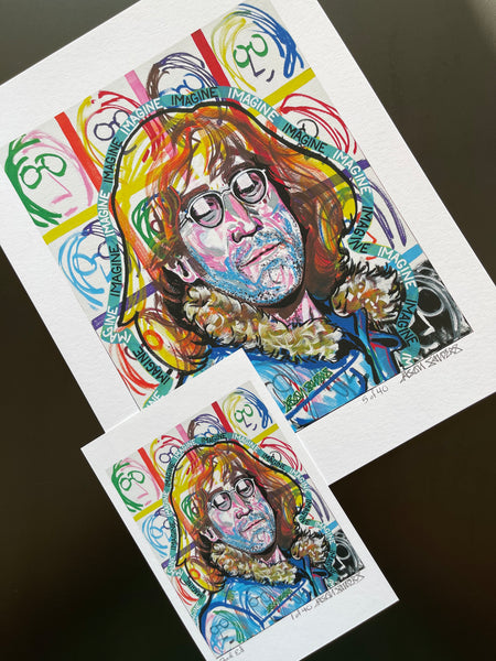 'IMAGINE' Limited Edition Fine Art Giclee Print Featuring John Lennon