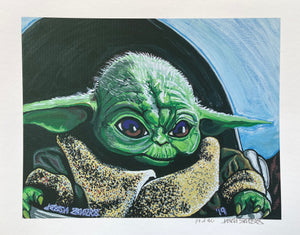 'BABY YODA 2' Limited Edition Fine Art Giclee Print