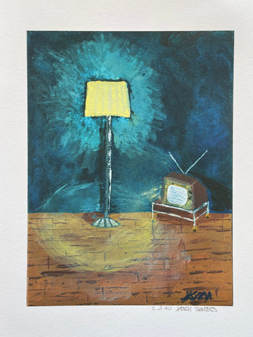 'LAMP AND TELEVISION' Limited Edition Fine Art Giclee Print