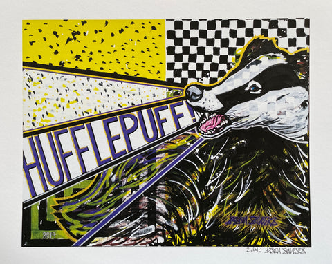 'HUFFLEPUFF 2' Limited Edition Fine Art Giclee Print