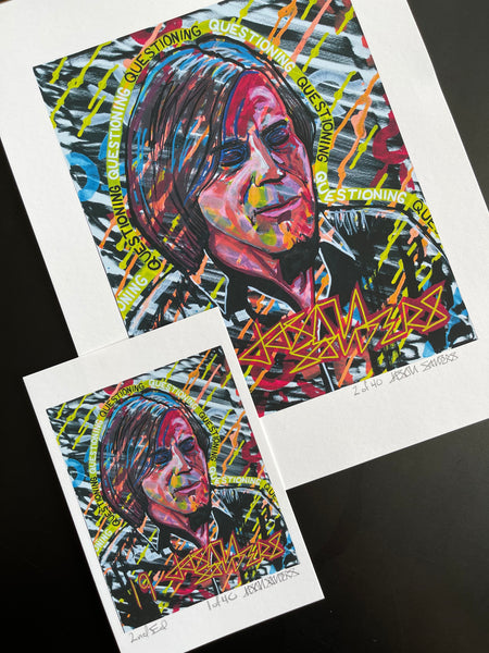 'QUESTIONING' Limited Edition Fine Art Giclee Print Featuring Jackson Browne