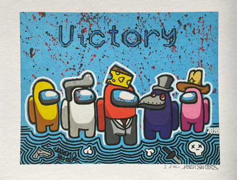 'VICTORY' Limited Edition Fine Art Giclee Print Featuring The Game: Among Us