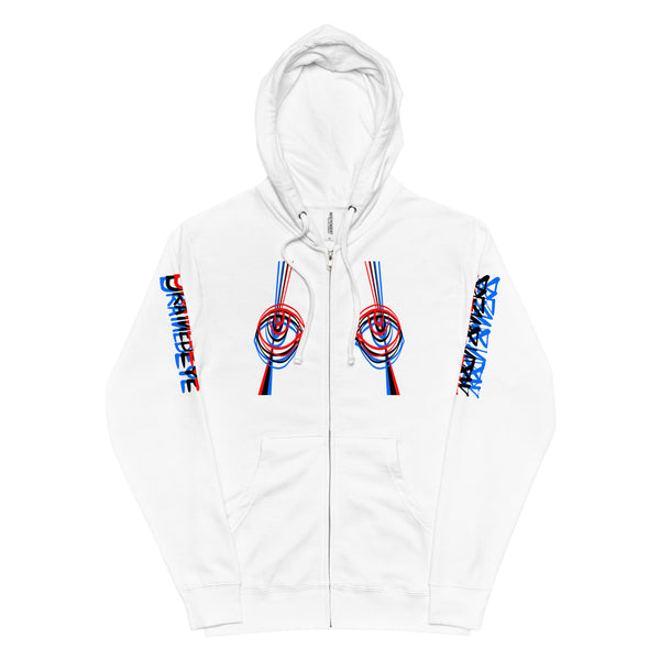 DrainedEye Versions unisex fleece zip up hoodie